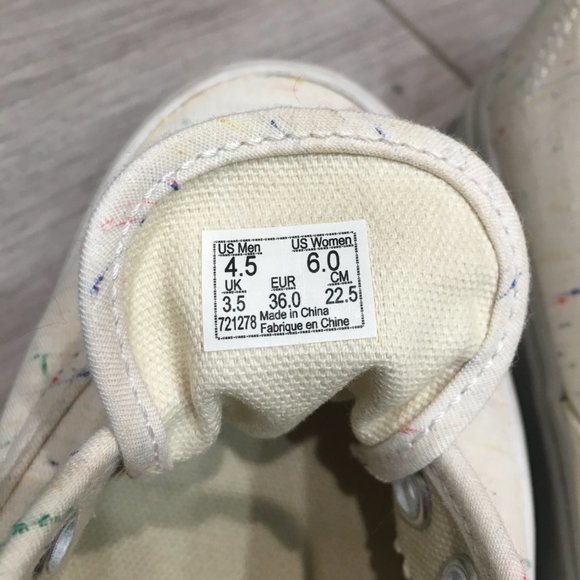 VANS: white with splashes or rainbow - Picture 3 of 3